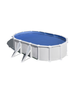 PISCINA FUORI TERRA OVALE 610X375X120 CM 'FIDJI' CON FILTRO A SABBIA, SKIMMER E SCALETTA - GRE KIT610ECO